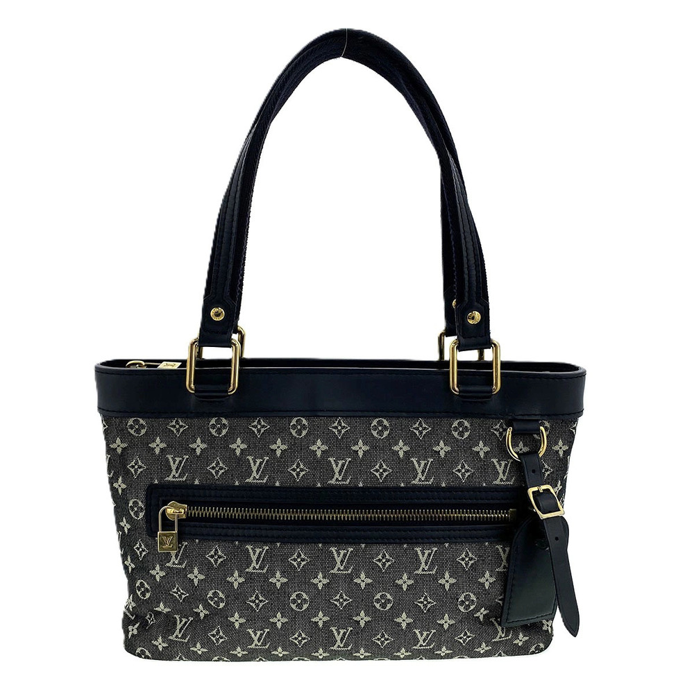 LOUIS VUITTON Lucille Handbag Monogram Canvas Black